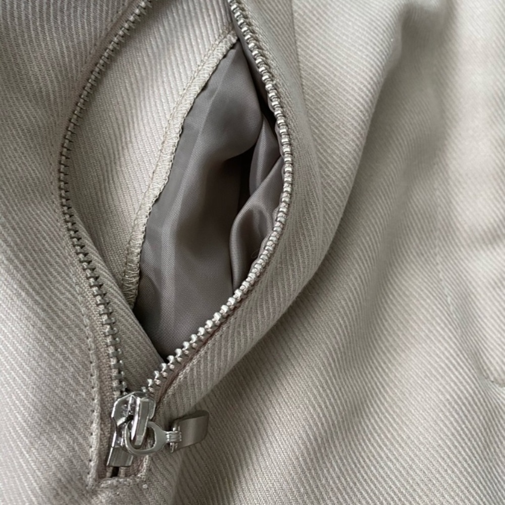 TopShop Cream High Waist Zipper Mini Shorts size 8 - Picture 8 of 9